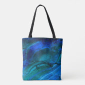 Oceaan gebeeldhouwd steen tote bag (Achterkant)