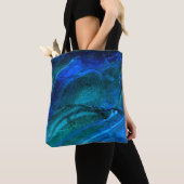 Oceaan gebeeldhouwd steen tote bag (Dichtbij)