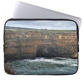 Oceaan gebeeldhouwde wonderen laptop sleeve