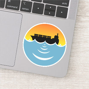oceaan geluidshinder sticker