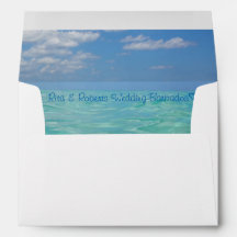 Oceaan | Gepersonaliseerde envelop 7 ¼" x 5 ¼"