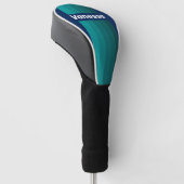 Oceaan Getijde Speld Strepen met Naam Golfheadcover (Schuin)