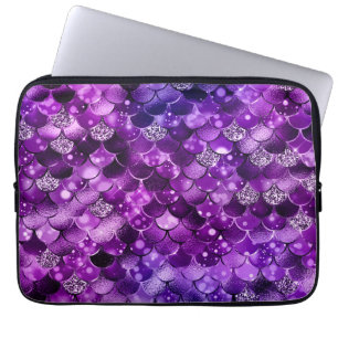 Oceaan Glamour Kleurrijke Vissen Schubben Patroon Laptop Sleeve