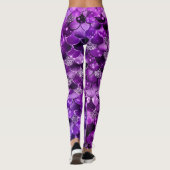 Oceaan Glamour Kleurrijke Vissen Schubben Patroon Leggings (Achterkant)