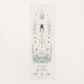 Oceaan Godin Boho Yoga Mat (Voorkant)