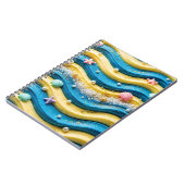 Oceaan Golf Cake Kust Beach Notebook Notitieboek (Linkerzijde)