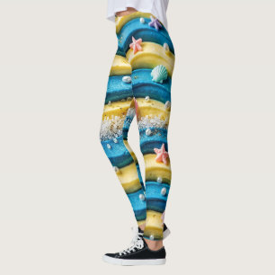 Oceaan Golf Kleding Leggings - Kust Strand Zeester