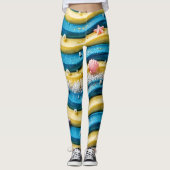 Oceaan Golf Kleding Leggings - Kust Strand Zeester (Voorkant)