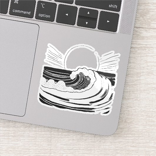 Oceaan Golf Sticker (Detail)