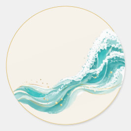 Oceaan Golf Zomerfeest Sticker