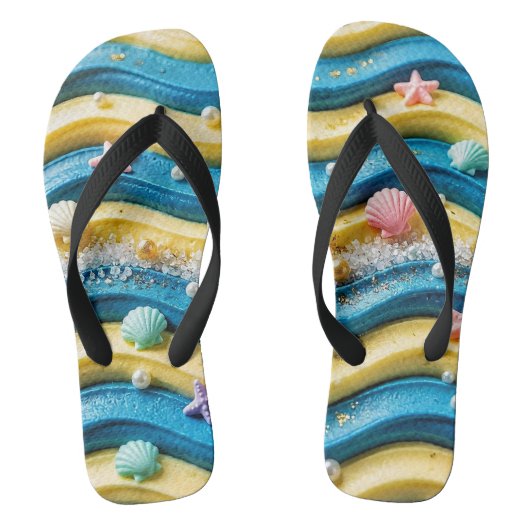 Oceaan Golfplaat Slippers - Kust Zeester Teenslippers (Voetbed)