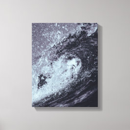 Oceaan golven afbeelding op canvas afdruk