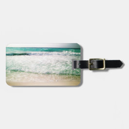 Oceaan golven bagagelabel
