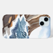 Oceaan golven botsen | Kust strand aquarel Case-Mate iPhone Case (Achterkant (horizontaal))