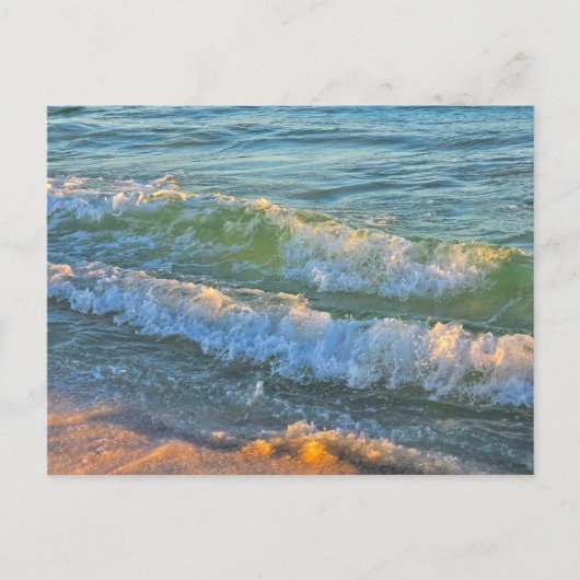 Oceaan golven briefkaart (Voorkant)