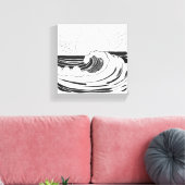 Oceaan golven canvas afdruk (Insitu (Woonkamer))