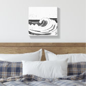 Oceaan golven canvas afdruk (Insitu (Slaapkamer))