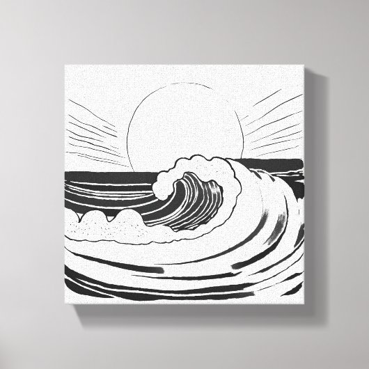 Oceaan golven canvas afdruk (Voorkant)