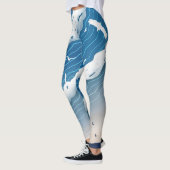 Oceaan Golven Dames Leggings (Links)