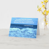 Oceaan Golven en citaat door H.D. Thoreau Kaart (Gele Bloem)