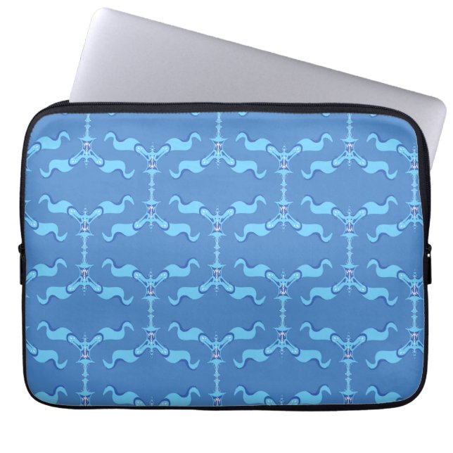 Oceaan golven & linten  laptop sleeve (Voorkant)