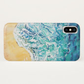 Oceaan golven op het strand Case-Mate iPhone case (Achterkant (horizontaal))