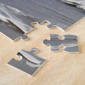 Oceaan golven stormachtig zeegezicht gestructureer legpuzzel (Zijkant)