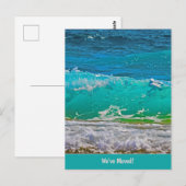 Oceaan golven strand kunst We zijn verhuisd (of uw Briefkaart (Voorkant / Achterkant)