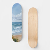 Oceaan golven | Strand kust geschilderd Persoonlijk Skateboard (Voorkant)