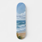 Oceaan golven | Strand kust geschilderd Persoonlijk Skateboard (Voorkant)
