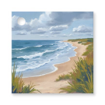 Oceaan golven | Strand kust schilderij