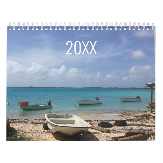 Oceaan golven strand scène elk jaar kalender (Hoes)