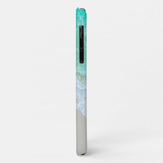 Oceaan golven, strand zand, Roze Script Naam Case-Mate iPhone Case (Achterkant/links)