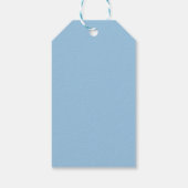 Oceaan golven waterverf strand kust bruiloft cadeaulabel (Achterkant)
