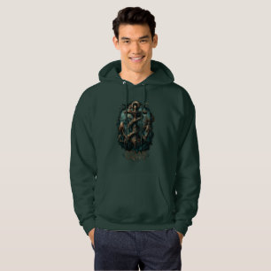 Oceaan Graf Kraken Anker Donkere Fantasie  Hoodie