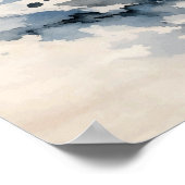 Oceaan Harmonie Waterverf Zeeleven Kunst Poster (Hoek)