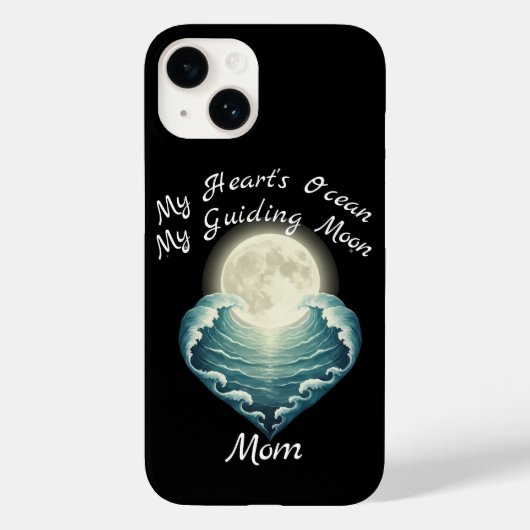 Oceaan Hart Gids Maan Moeder Case-Mate iPhone Case (Achterkant)