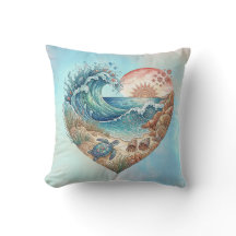 Oceaan Hart Kustgolf Zee Schildpad Strand Zonsonde