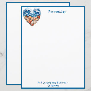 Oceaan Hartgolven Schelpen – Kust Personaliseer