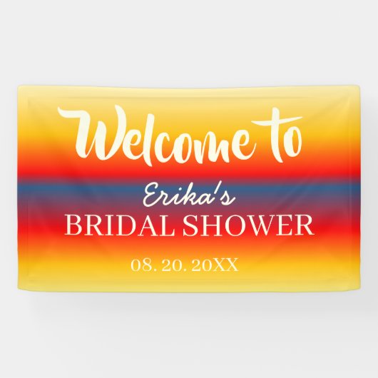 Oceaan Horizon Bruidsdouche Muur Decoratie Banner (Horizontaal)