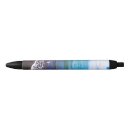Oceaan Horizon Zeegezicht Zwarte Inkt Pen
