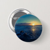 Oceaan Horizon Zonsondergang Ronde Button 5,7 Cm (Voorkant /achterkant)