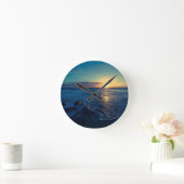 Oceaan Horizon Zonsondergang Ronde Klok (Huis)