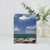 Oceaan in Barbados Briefkaart (Staand voorkant)