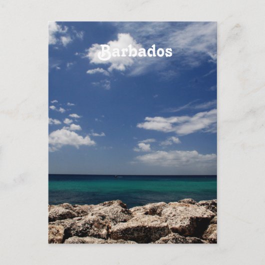 Oceaan in Barbados Briefkaart (Voorkant)