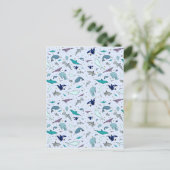 Oceaan in Blauw Briefkaart (Staand voorkant)