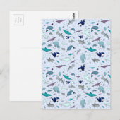 Oceaan in Blauw Briefkaart (Voorkant / Achterkant)