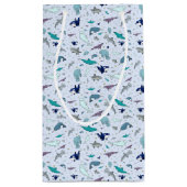 Oceaan in Blauw Klein Cadeauzakje (Achterkant)