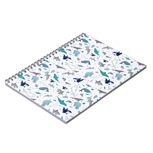 Oceaan in Blauw Notitieboek (Linkerzijde)