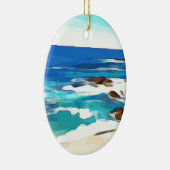 Oceaan in Carmel Keramisch Ornament (Rechts)